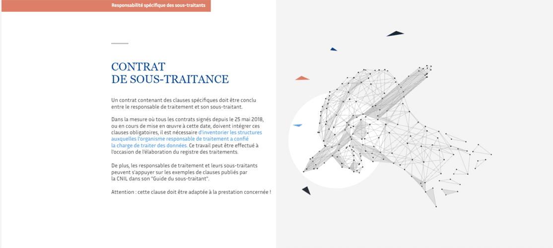 Responsabilité des sous-traitants vu par la CNIL