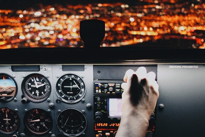 Centre de contrôle d'avion aperçu