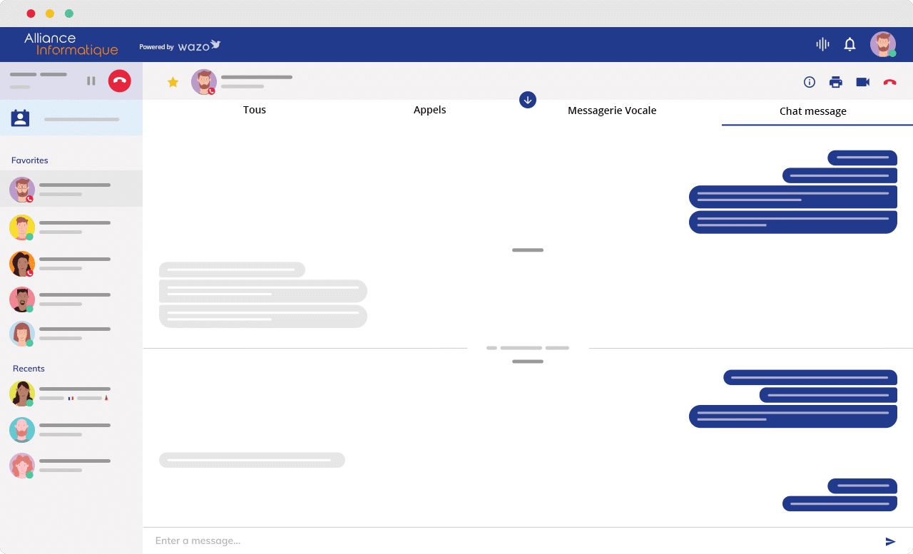 Interface Alliance Informatique Téléphonie VoIp powered by Wazo